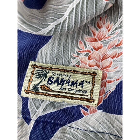 *Tommy Bahama Mens Shirt Size L Tropical Hawaiian Rayon Button Front Short Slv - Picture 6 of 8